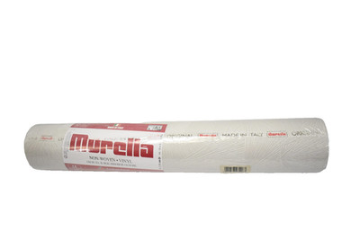 Murella Non-Woven Vinyl Wallpaper Roll White Textured Made in Italy M23006B 10m