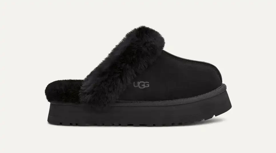 UGG Women's Disquette  Slippers - Black - New In Box- 100percent Authentic