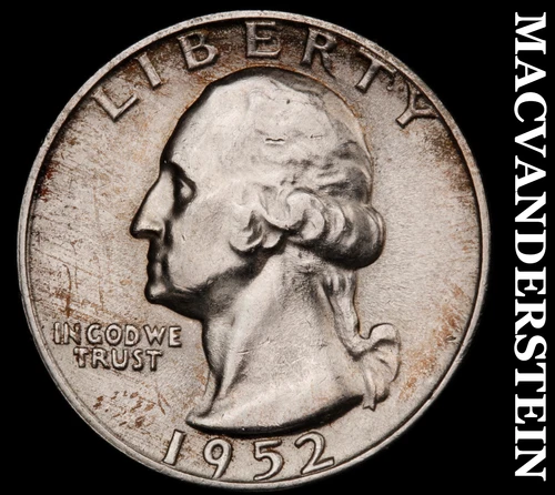 1952-S Silver Washington Quarter - Choice Gem Brilliant Unc  Lustrous  #i6458