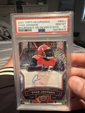 2024 TOPPS RESURGENCE RESURGENCE SIGNATURES CHAD JOHNSON PSA 10 AUTO