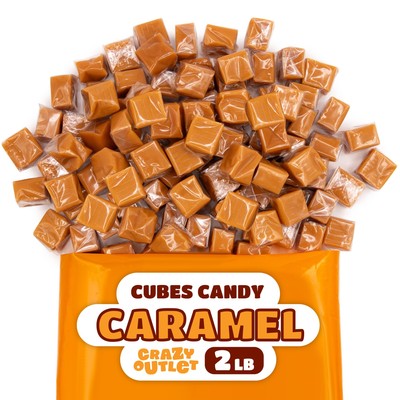 Caramel Cubes Candy - 2 Pound Bulk Pack (About 150 Count) - Individually Wrap...
