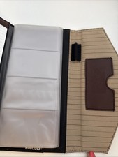 Rolodex Business Card Portfolio Notebook Brown Organizer