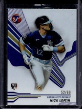 2024 Topps Pristine Nick Loftin RC Purple Refractor Rookie #/99 Royals