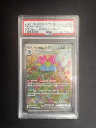 Pokémon TCG Venusaur EX Scarlet & Violet 151 Card 198/165 PSA 8