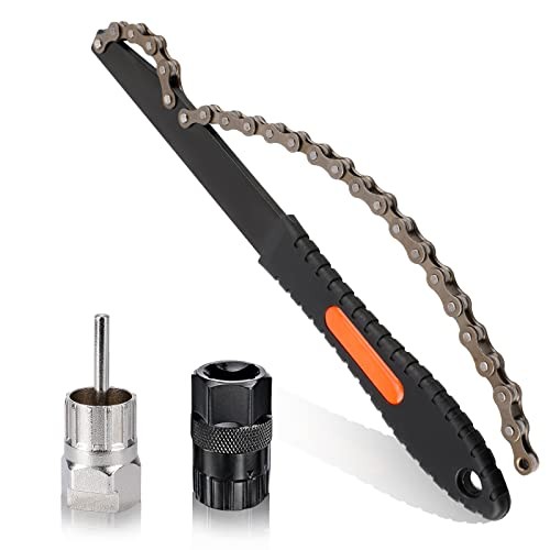 Oumers Bike Chain Whip Tool Kit, Bicycle Cassette Removal Tool Sprocket 