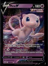 Mew V 2023 Crown Zenith Holo Rare RR #60/159 on eBay