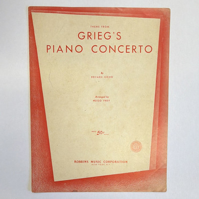 Theme from Grieg s Piano Concerto A Minor Op.16 Hugo Frey Piano Solo