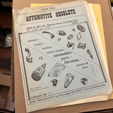 Automotive Obsolete Duane Steele And  Mac’s Antique Auto Parts Catalogs