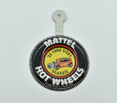 Hot Wheels - '32 FORD VICKY CLASSIC, 1968 Redline Pin Button/Badge, Metal, HK