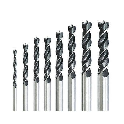 8x Drill Bits Center Point High Strength Woodworking Drilling Tool 3mm-10mm