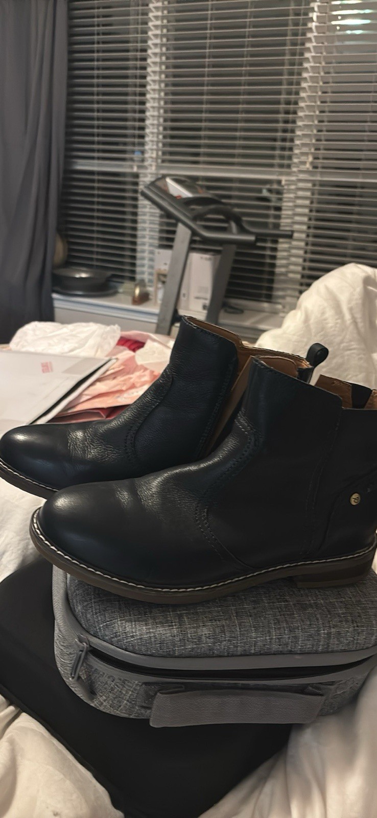Easy Spirit Womens Juna Ankle Boot Size 9.5M dark blue