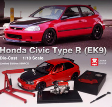 MH 1:18 Honda Civic CICVI TYPE R EK9 alloy car model car model