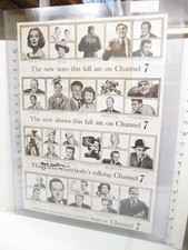 WABC Chicago TV poster 1953 Space Patrol Lone Ranger Sky King Ozzie & Harriet