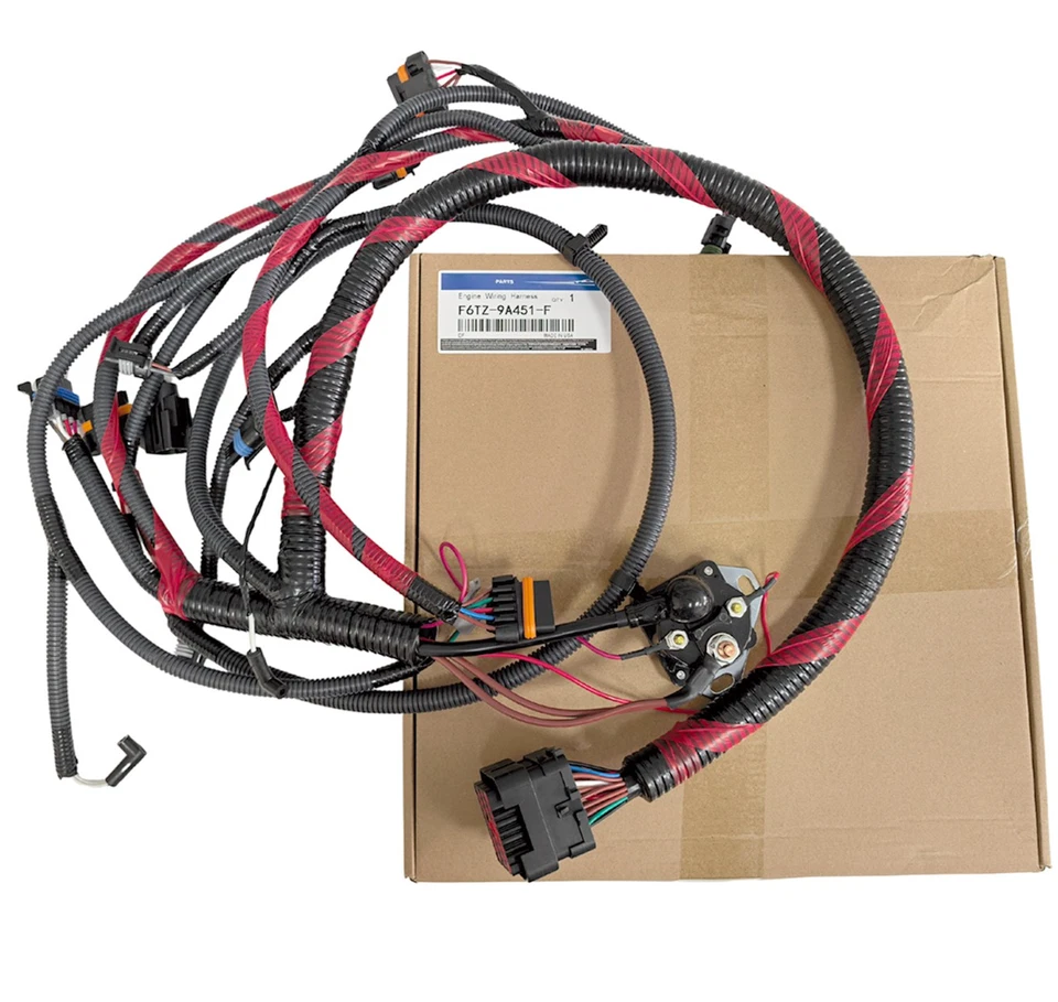 F6TZ9A451F Engine Wiring Harness F6TZ-9A451-F for Ford F-150 F250 F350 4.9L 300 Foto 3 de 4