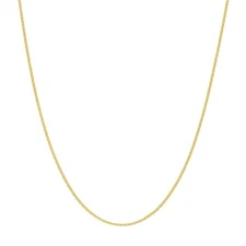 0.7mm Solid Adjustable Cable Chain Necklace REAL 14K Yellow Gold Up to 18"