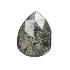 0.32 Ct, Natural Diamond, Salt and pepper Diamond,Pear Shape Diamond, Rose Cut