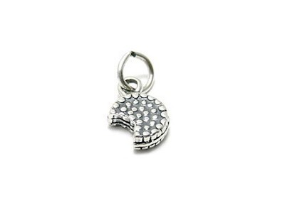925 Sterling Silver 3D Oreo Cookie Charm