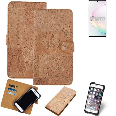 FÜR Samsung Galaxy Note10+ 5G Exynos HÜLLE TASCHE KORK CORK ETTUI SCHUTZ COVER