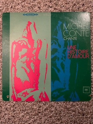 Michel Conte Chante Une Histoire d Amour LP Québec Chanson Vinyl VG+