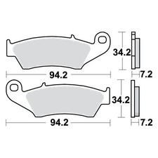Bremsbeläge Vorderrad für Fantic Motard 125 M Casa CBS Baujahr 2017-2020 - Neu