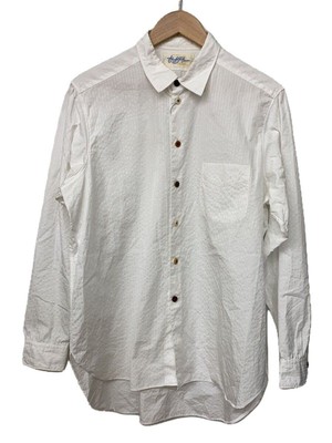 The Crooked Tailor Long Sleeve Shirt 48 Cotton White Plain