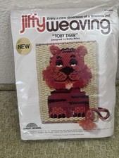 Vtg Sunset Toby Tiger Jiffy weaving loom Kit New In Sealed Pkg