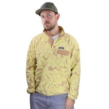 Patagonia Synchilla Snap T Fleece Pullover Womens Large Abundance Floral Jacket