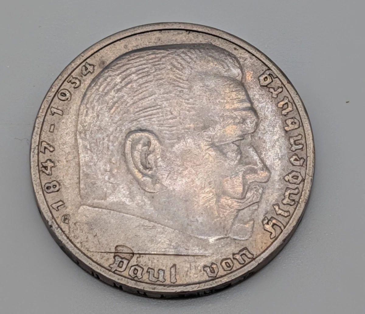 えんがわ1935年 1936年2枚ドイツ第三帝国戦時5マルク 銀貨 えんがわ
