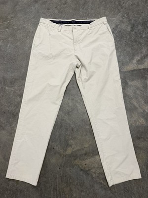 Vineyard Vines On the Go Performance Men's 38x32 Pants Stretch Khaki Tech Preppy