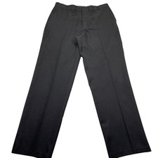 VTG Levi's Action Slacks Black Polyester Mens Dress Pants Sz 36 Fits 34" 97'