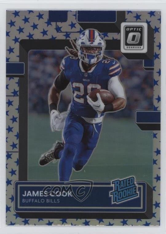 2022 Panini Donruss Optic Rated Stars Prizm James Cook #215 Rookie RC 0hw3