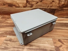 HOFFMAN A1210CH ENCLOSURE SCREW CLAMP HINGED COVER  J BOX STEEL 12" X 10" X 5"