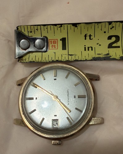 Reloj LONGINES De Colección Lleno de Oro 10k Manual Para Hombre Informal Clásico Sin Correa Funciona - Imagen 11 de 13