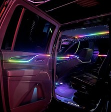 RGB LED Car Interior Ambient Lighting Light Strip Kit, Multi-Color, 12V