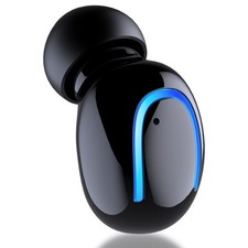 MALIHOO Mini Bluetooth Single Earbud Small Wireless Invisible S, Black