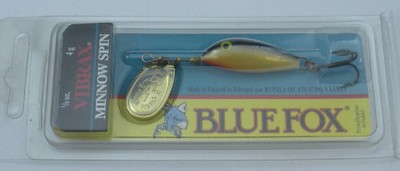 Blue Fox 6820-602 Vibrax Minnowspin 1/8 Oz Shad/Gold