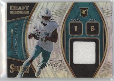 2021 Select Draft Selections Memorabilia 82/99 Jaylen Waddle Rookie RC s3g