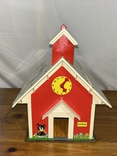 Vintage Fisher Price Little People 923 Play Family School House - See Photos