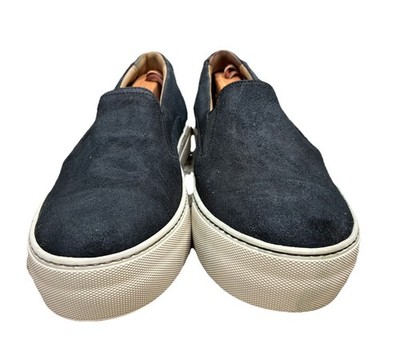 H&M ATELIER Brushed Suede Slip On Shoes Men\'s Size 10 Black Leather H&M Atelier Made in Portugal Men main image 3