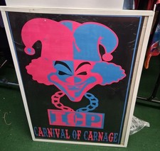 ICP POSTER RARE NEW POSTER 2023 VINTAGE INSANE CLOWN POSSE BLACK LIGHT POSTER 