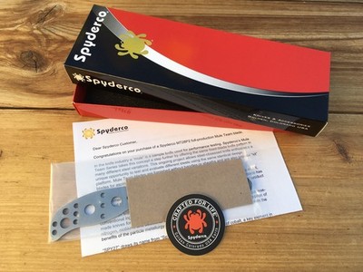 SPYDERCO MULE TEAM  MT28P2  CPM SPY27  STRAIGHT SPINE KNIFE BLADE   NEW   USA