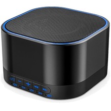 USB AC Powered White Noise Machine - Sounds Sleep Timer for All Ages, Black