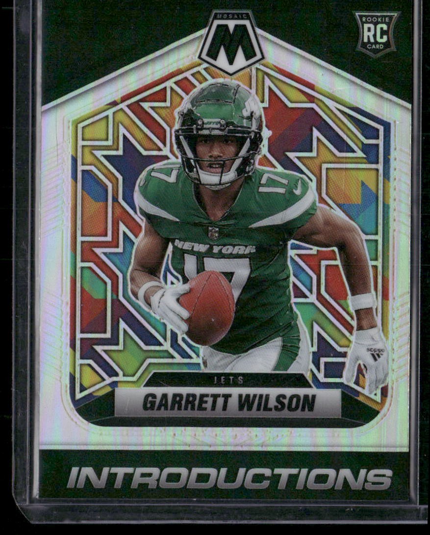 2022 Panini Mosaic #I-6 Garrett Wilson Introductions Silver ROOKIE