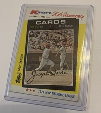 1982 Topps Kmart MVP Series - Joe Torre #20