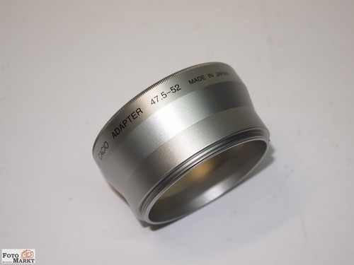 Adapter Tubus 47,5mm > 52mm Casio QV 4000 5700 3500EX Tube Filteradapter - Picture 1 of 3