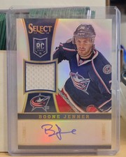 2013-14 Select Rookie Jersey Auto Silver #306 Boone Jenner Blue Jackets 70/99