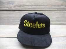 De colección Pittsburgh Steelers Gorra Gorra Snap Back Para Hombre Negro Pana NFL Fútbol
