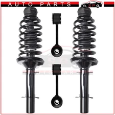For Front Complete Struts & Sway Bar End Link For Volkswagen Beetle Jetta Golf