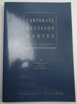 CORPORATE DECISION MAKING by Michael G. Rukstad Dryden Press 1992 Paperback PB