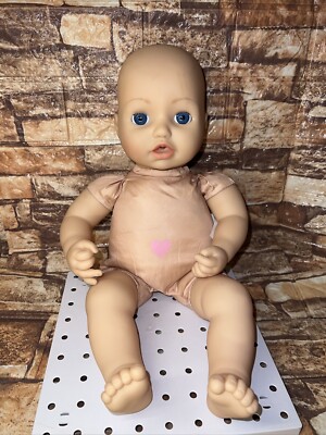 Zapf Creation 17  Doll 2016  Makes Sounds Drinks And Pees Blue Eyes